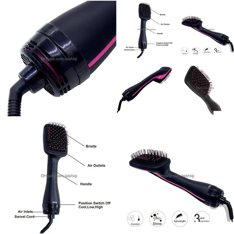 professional hair dryer brush multi function electric hair blow comb hair curls salo hair styler blow dryer brush6030571