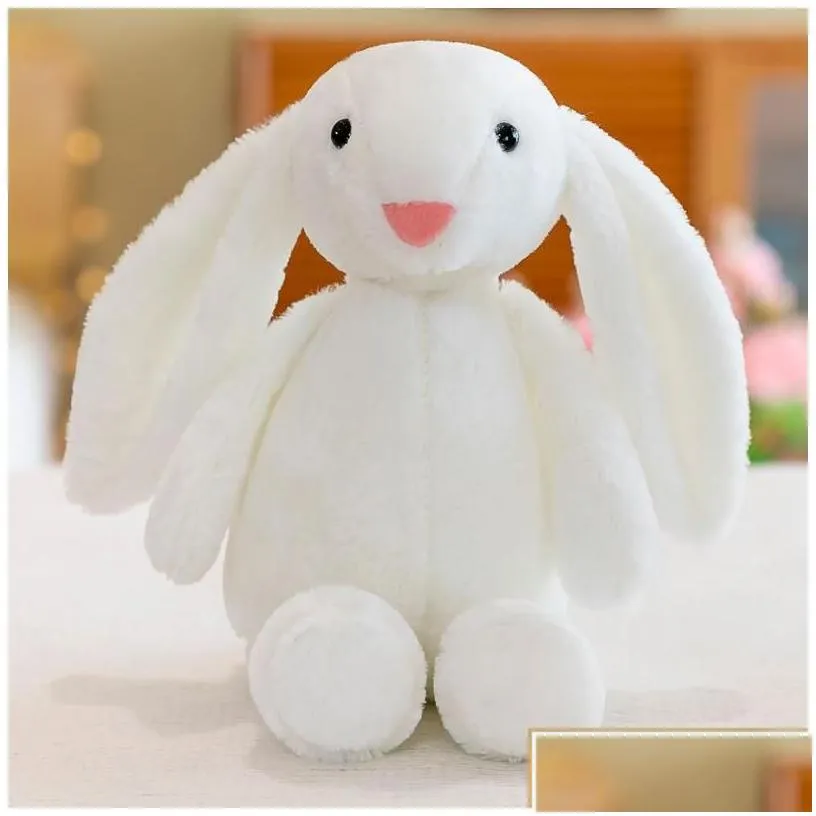 easter bunny 12inch 28cm plush filled toy creative doll soft long ear rabbit animal kids baby valentines day birthday dhgmp