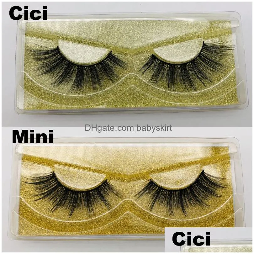 False Eyelashes New 3D Mink Eyelashes Eyelash False Luxury Hand Made Lashes Medium Volume Cruelty Eyelashes8416051 Drop Delivery Healt Dhfy5