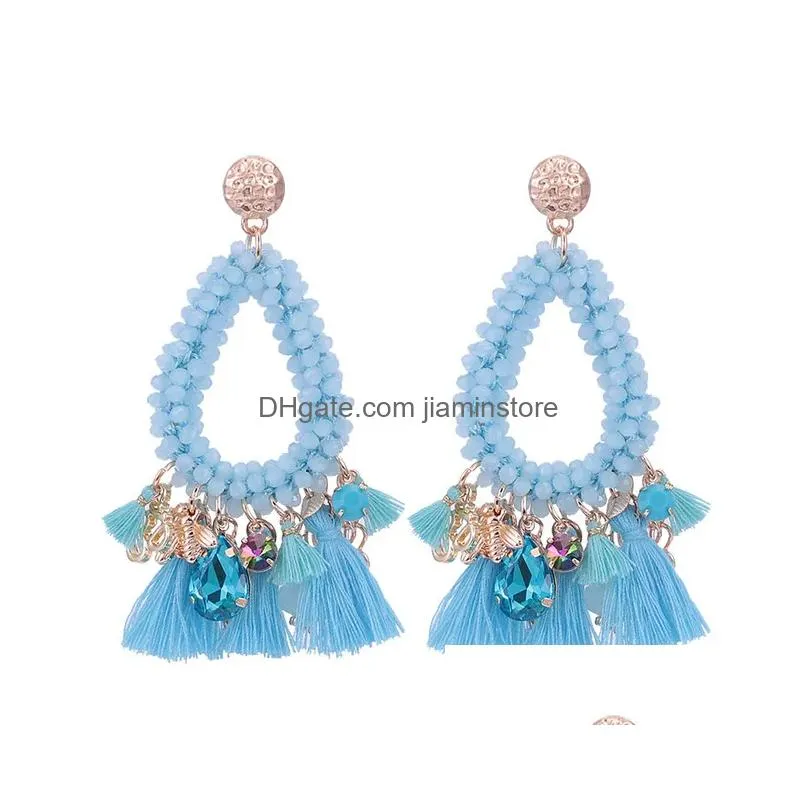 Dangle & Chandelier Whole Tassel Earrings For Woman Drop Boho Pendients Wedding Brincos Jewelry Oorbellen Gifts6671684 Drop Delivery Dhwsi
