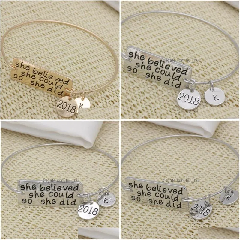 charm bracelets fashion bracelet inspirational jewelry high quality she believed could so did 2022 k b130charm charmcharm