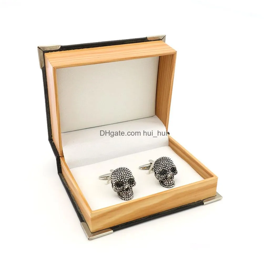 cuff link sets 28 styles option vintage novelty skeleton design skull links