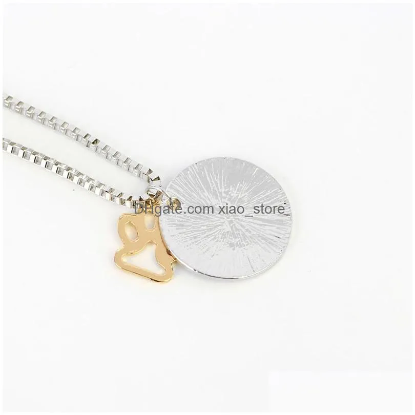 fashion necklace live love rescue pendant necklaces dog paw silver plated for women necklaces pendants gift