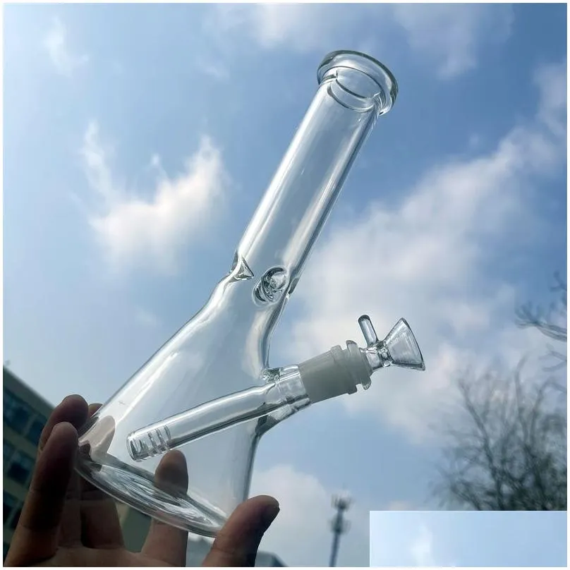 manufacture hookah beaker glass bong water pipes dab rig catcher thick material for smoking 10.5 bongs