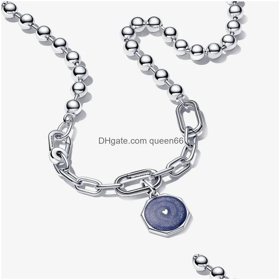 Charm Bracelets 2023 New Designer Bracelets Styling Double Link Charms Pearl Sun Pendant Bracelet Diy Fit Pandoras Me Bead Chain Neck Dhviz