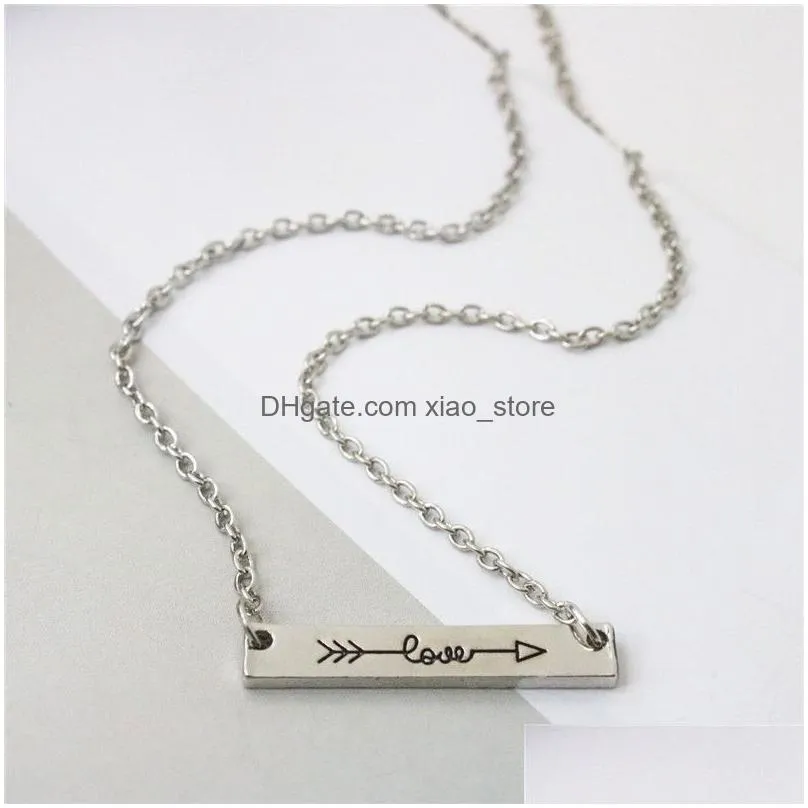 couples love letters pendants designer necklace for woman man gold silver plated alloy link chain choker womens mens pendant necklaces lovers jewelry friend