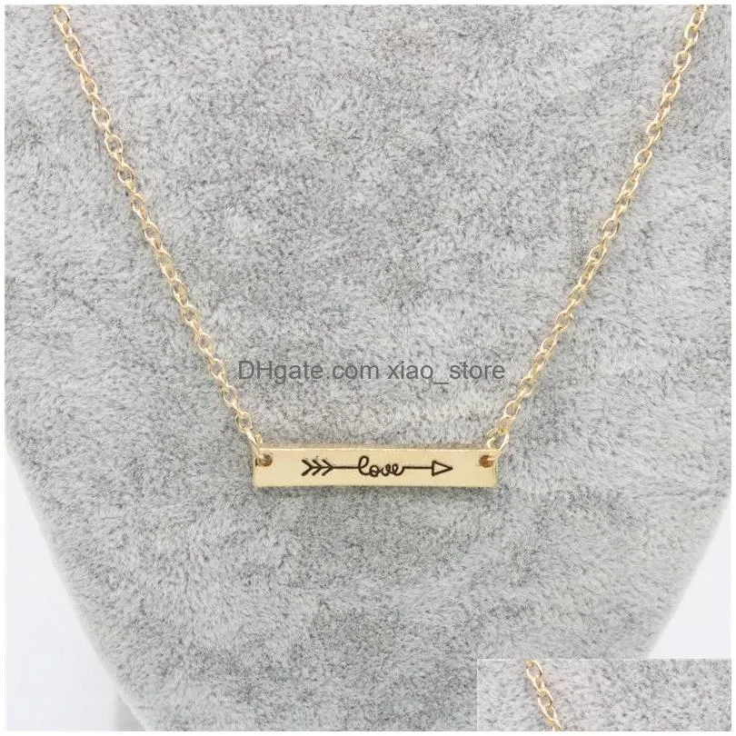 couples love letters pendants designer necklace for woman man gold silver plated alloy link chain choker womens mens pendant necklaces lovers jewelry friend