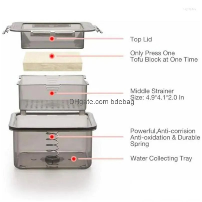 sets dinnerware sets 3layer tofu press drainer making mold builtin drainage water removing tool dishwasher safe kitchen