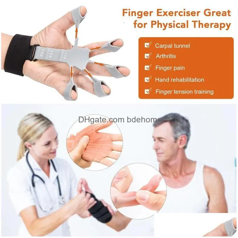 Hand Grips Grips Hand Flex Grip Gripsters Strengthener Expander Resistance Rubber Elastic Band Finger Trainer Handgrip Fitnes Flexgrip Dhznt