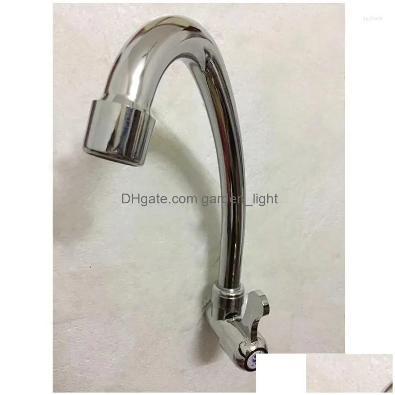 kitchen faucets horizontal large curved single cold dish basin faucet for el kitchens wall-in sink