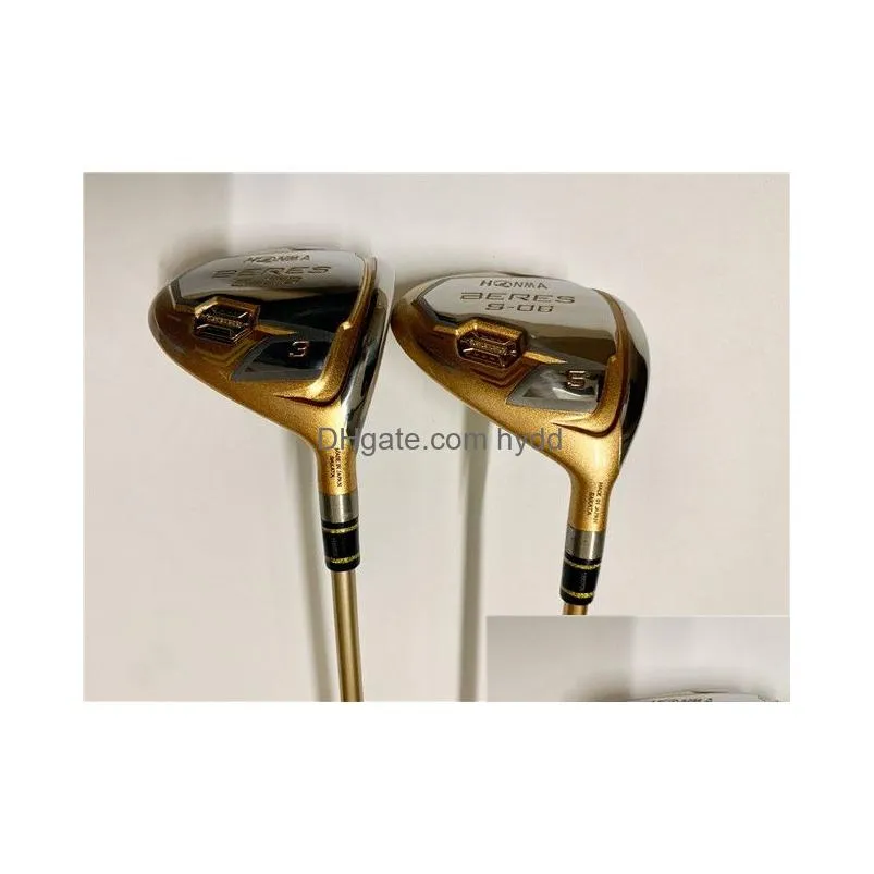 4 star honma s-06 fairway woods honma s-06 golf woods honma golf clubs 3/5 graphite shaft with head cover