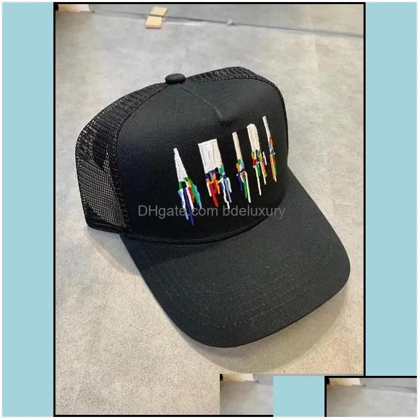 ball caps 2022 latest colors luxury designers hat fashion trucker cap high quality embroidery letters 22ss drop delivery accessories h