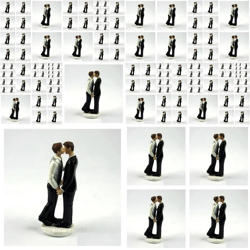 supplies faggotry gay wedding cake toppers decoration valentine gift party supplies