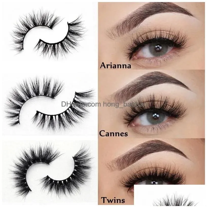 false eyelashes asiteo 3d real mink lashes wholesale natural brown colored makeup thick long black extension supplies 231013 drop de