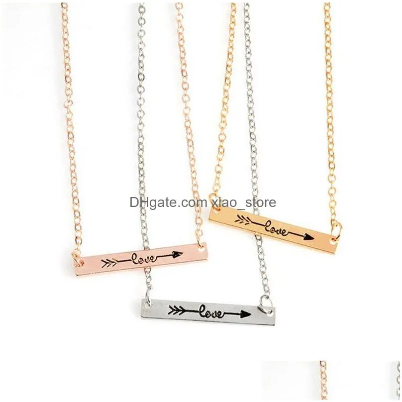 couples love letters pendants designer necklace for woman man gold silver plated alloy link chain choker womens mens pendant necklaces lovers jewelry friend