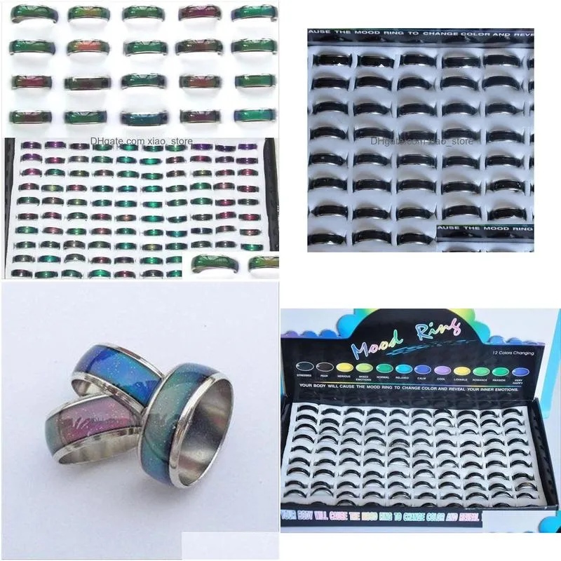 mood ring fashion band rings change color according to your blood6mm in width 2.7g/pc