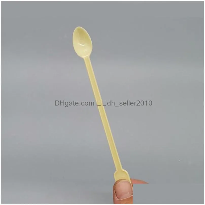 Other Festive & Party Supplies Disposable Coffee Soup Mixing Plastic Long Handle Spoon Milk Tea Icecream Salad Fruit Dessert Party Cak Dhp4C