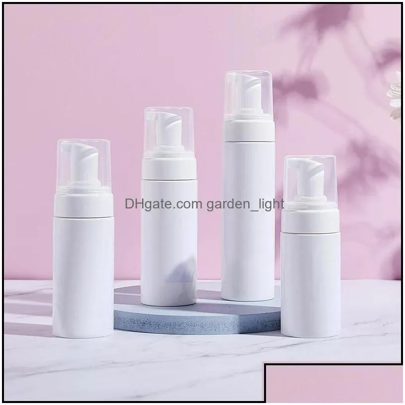 wholesale foam bottles empty travel soap bottle plastic dispenser mini foaming pump dispensers for cleaning cosmetics packaging 100ml/3.3oz 12