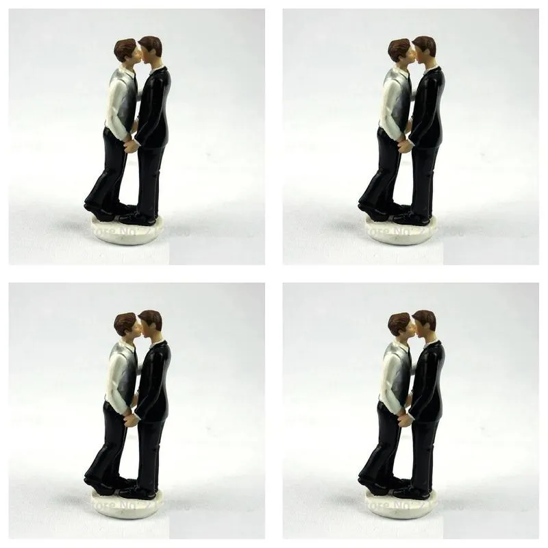 supplies faggotry gay wedding cake toppers decoration valentine gift party supplies