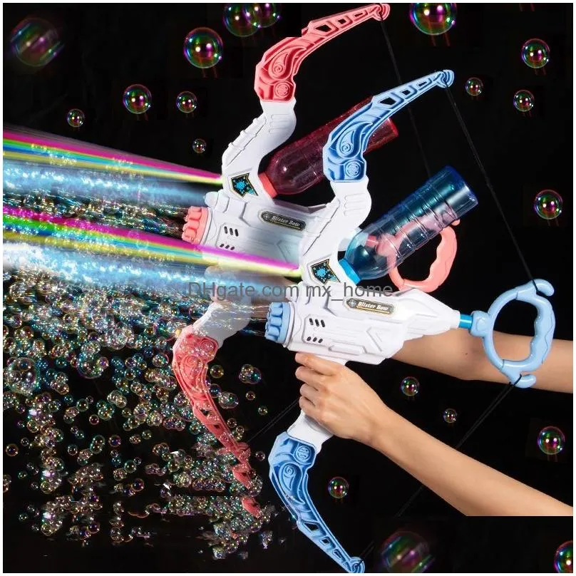 crossbow arrow 10 hole bow and arrow bubble gun accessory tactical automatic bubble blowing machine water gun 2in1 gatling blaster water gun toys kids christmas