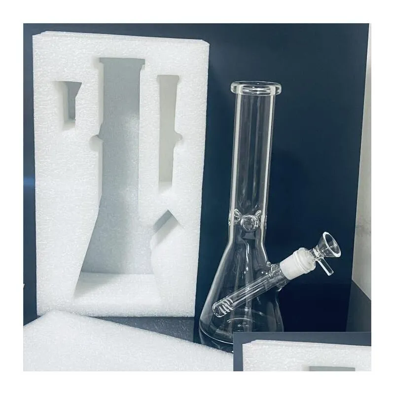 manufacture hookah beaker glass bong water pipes dab rig catcher thick material for smoking 10.5 bongs