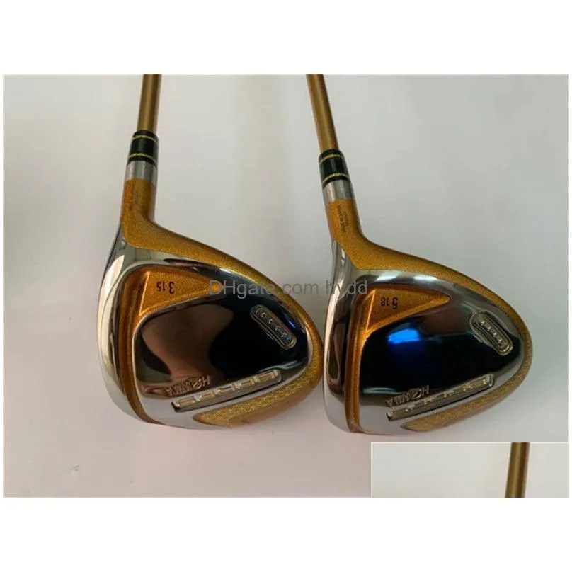 4 star honma s-07 fairway woods honma s-07 golf woods honma golf clubs 3/5 graphite shaft with head cover