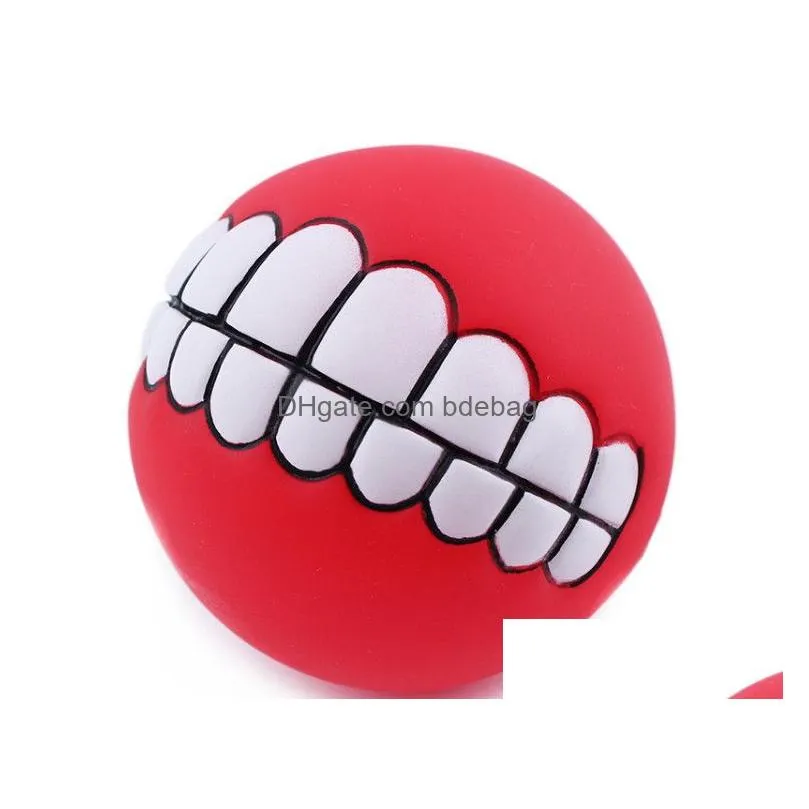 thick vinyl sound biteresistant pet dog speelgoed teeth ball dog training dog toys 30pcslot1500055