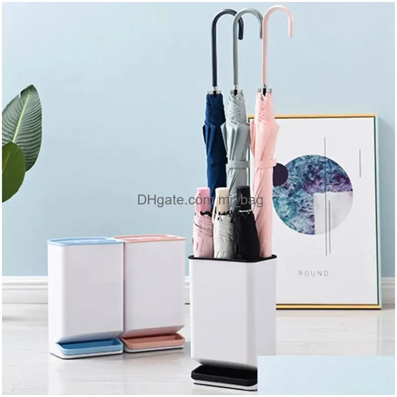 Umbrellas Detachable Storage Rack Leakproof Anti-Dum Six-Hole Stand For Long Handle Umbrella Folding Holder Drop Delivery Dhemy