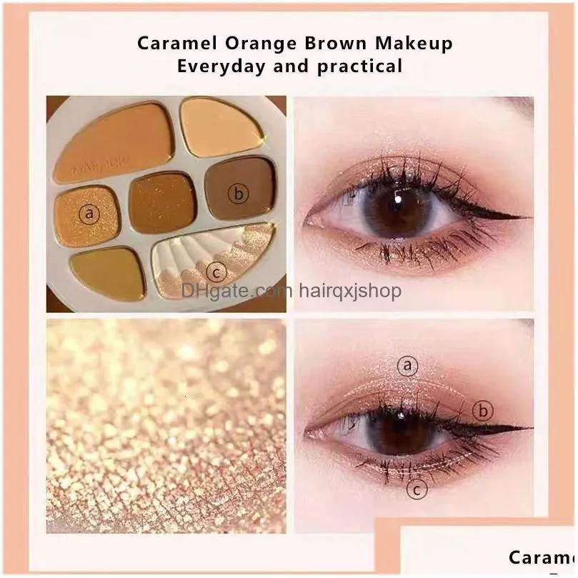 Eye Shadow 8 Colors All Matte Eyeshadow Palette Primer Waterproof Glitter Nude Eye Pigment Shimmer Shadow Powder 240123 Drop Delivery Dhal8