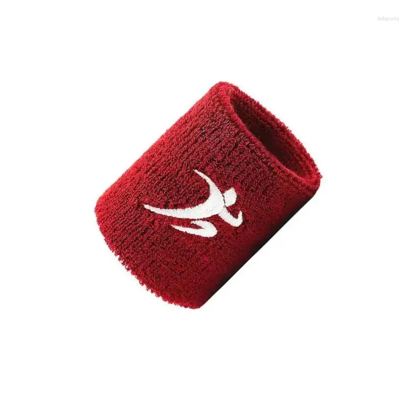 wrist support 1-5pcs colorful unisex sport sweatband wristband cotton protector running badminton basketball brace terry cloth sweat