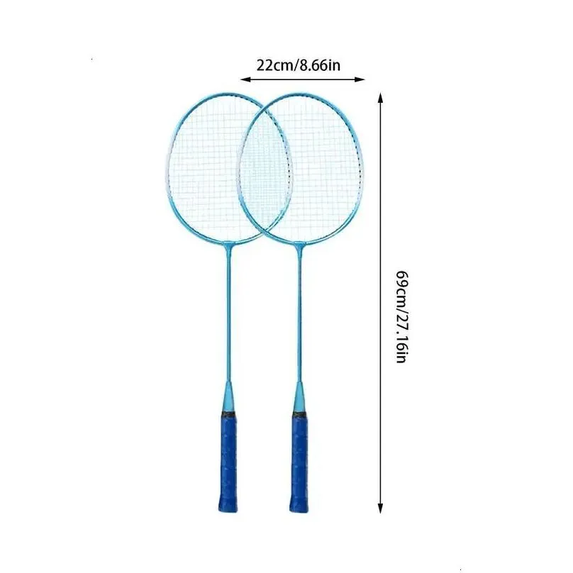 2pcs professional badminton rackets and carrying bag set double racquet indoor outdoor speed sports accessories 240223