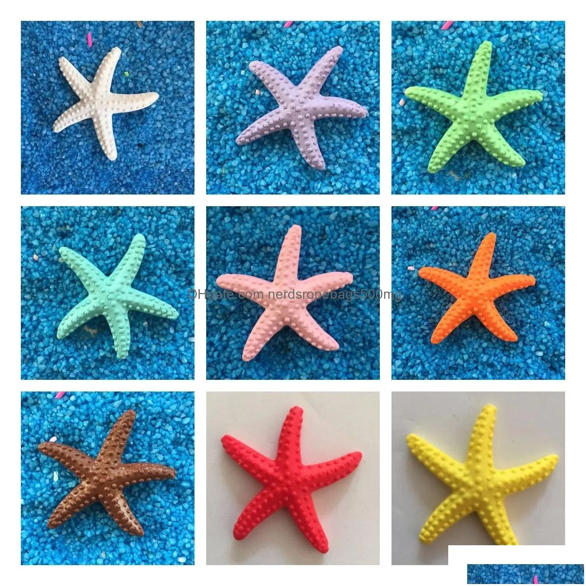 Garden Decorations Resin Simation Starfish Mediterranean Decoration Fish Tank Ornaments Wedding Sand Table Pography Props Diy Accessor Dhlns