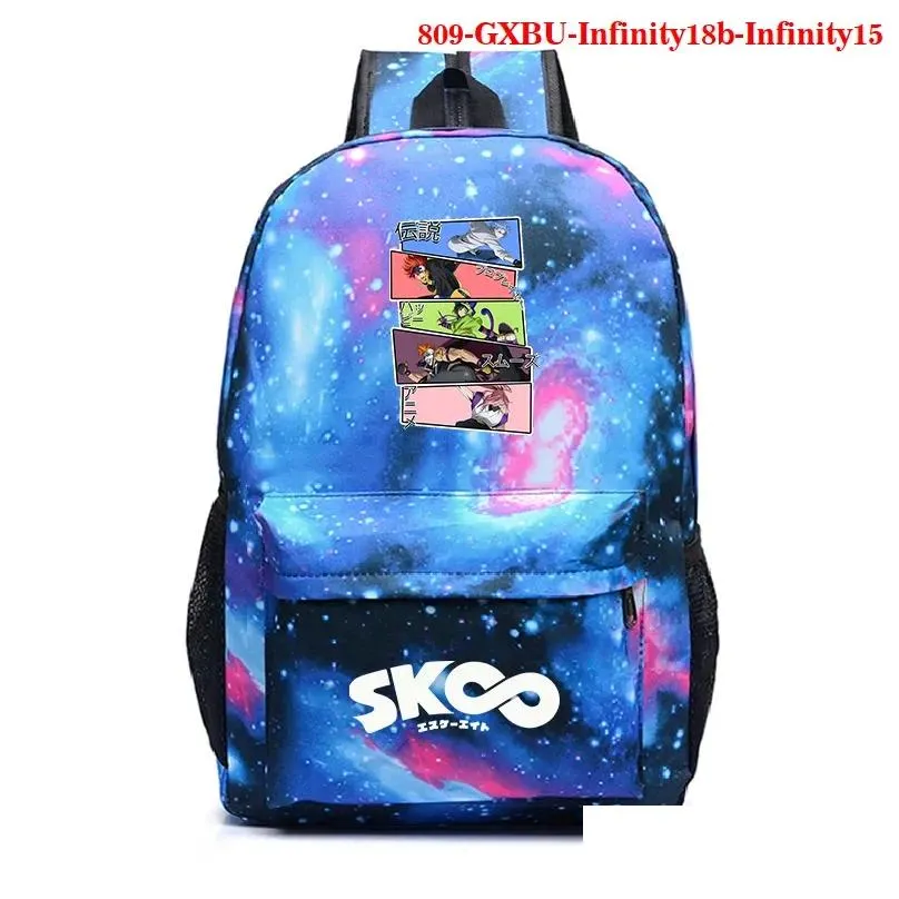 backpack anime sk8 the infinity miya reki langa backpack teens school bag student casual travel rucksack men laptop bags sk8 cool