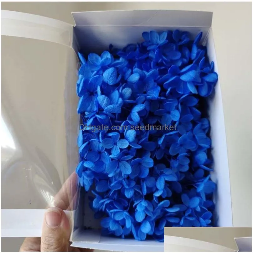 Dried Flowers 20G/34Cm Floral Petals Decorative And Protective Natural Wood Embroidered Flower Heads Eternal Large Leaf Drop Delivery Dhcll