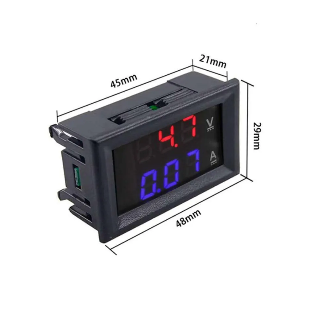 Storage Bags New Storage Bags 10/50/100A Led Digital Voltmeter Ammeter Voltage Redaddblue Dual Color Amp Volt Drop Delivery Home Garde Dhbsy