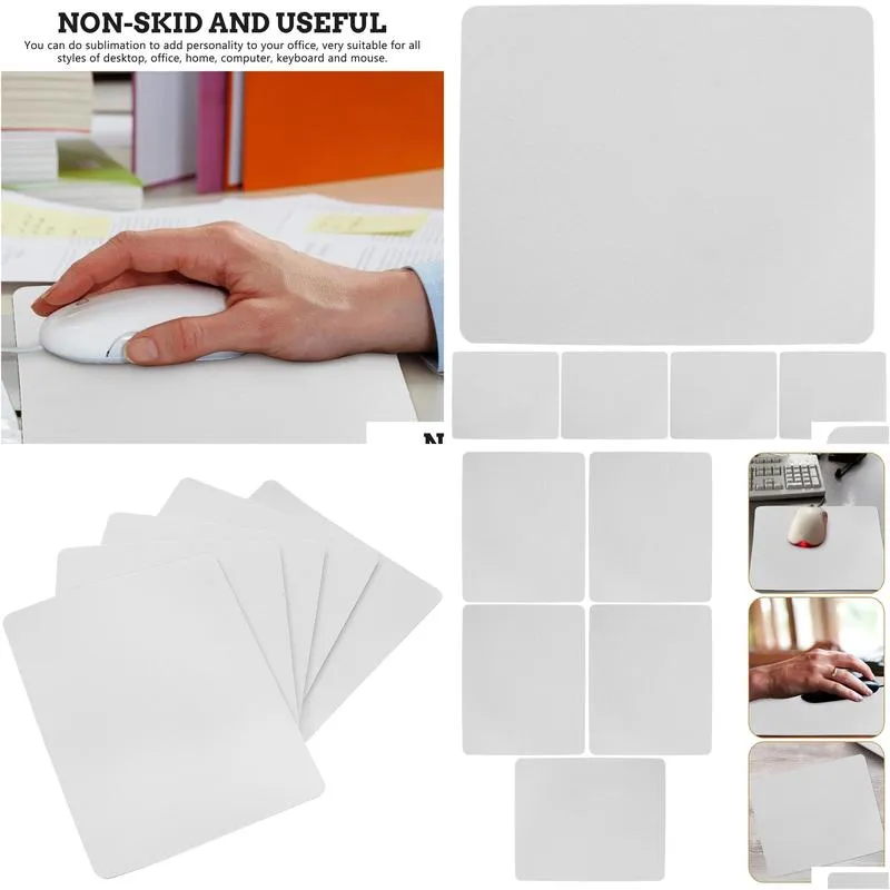 pads 5pcs home sublimation mouse pads blank office desk mouse pads sublimation gaming mouse pads