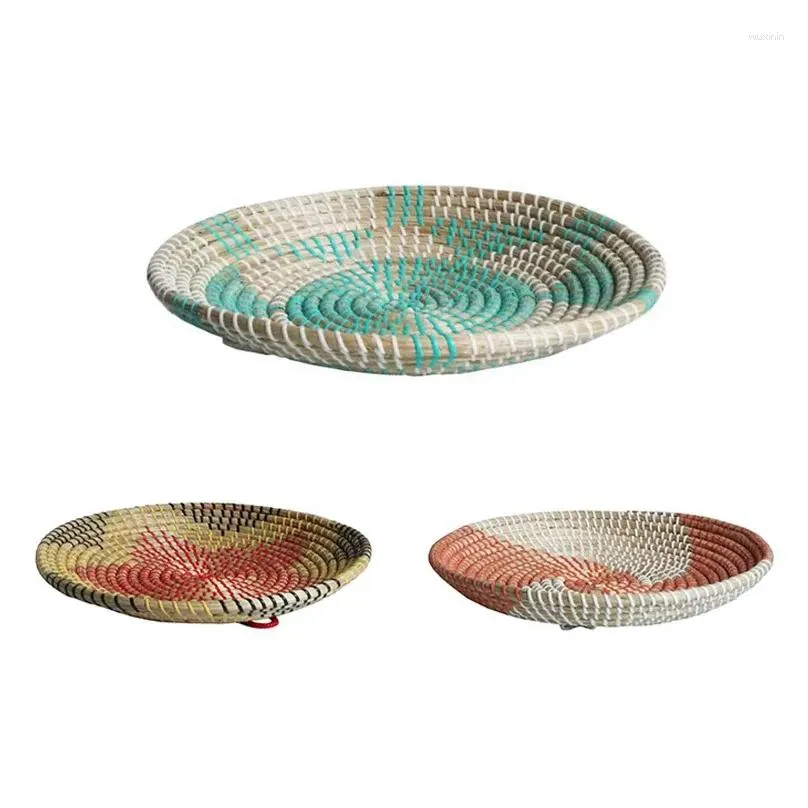 table mats round woven placemats natural straw braided heat resistant non-slip weave