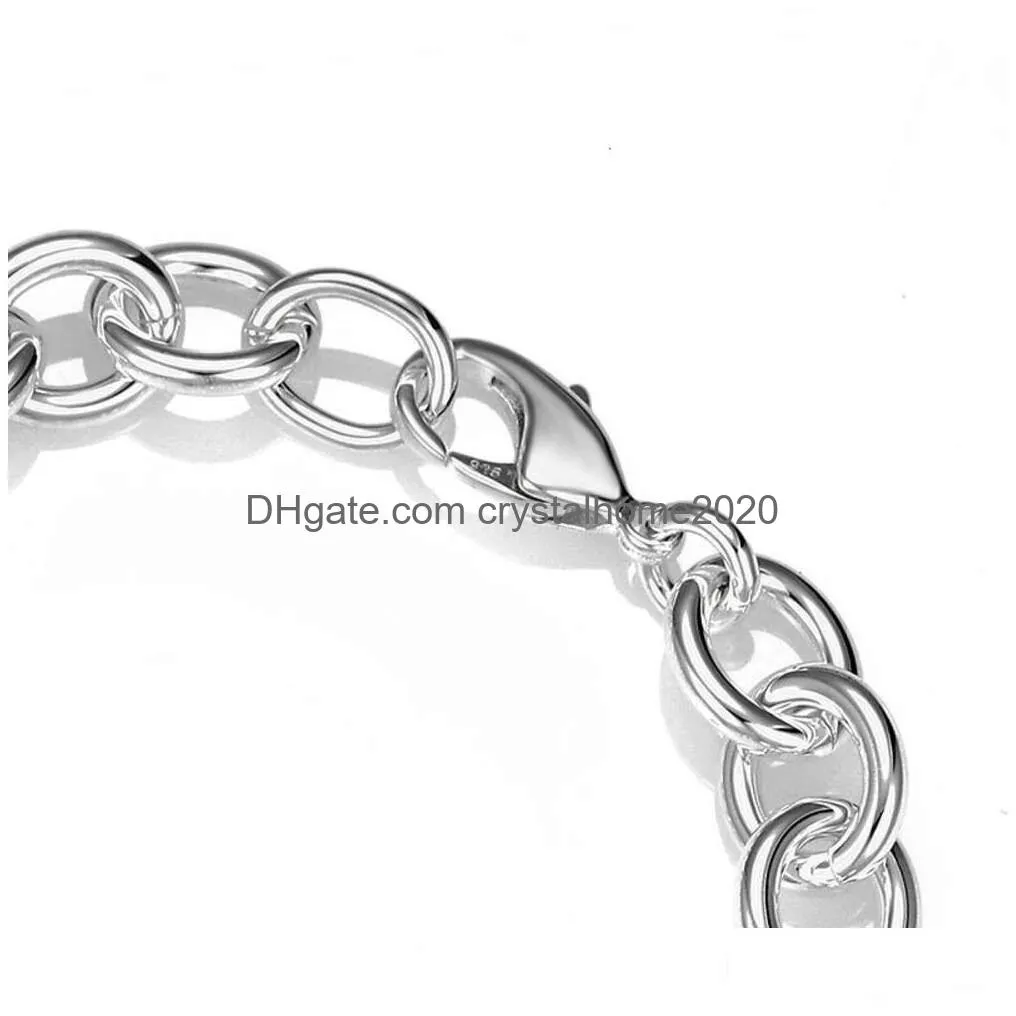 Anydesigner Bracelets High Quality T Family Bracelet Womens Chain Fashion Luxury Grade Handcrafted Heart Shaped Pendant3Pc0 Drop Deli Dhrwj