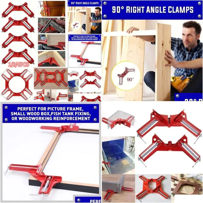 Storage Bags New Storage Bags Diy Right Angle Clamp 90 Degrees Corner Glass/Fishbowl/Po Frame/Picture Frame Fixing Clip Woodworking Ha Dhmhl