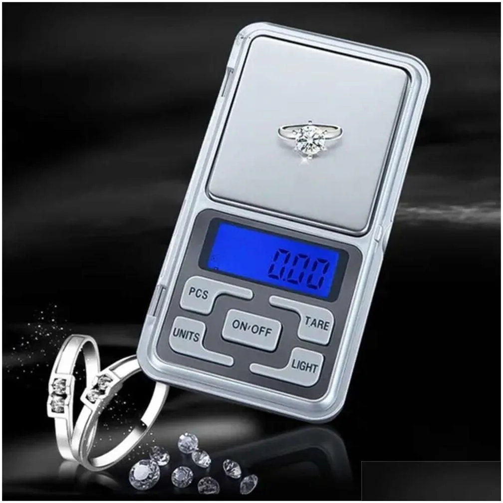 Storage Bags New Storage Bags Accurate Portable Electronic Scale 0.01 Mini Jewelry High-Precision Tea Gram Miniature Gold Drop Deliver Dhzcm