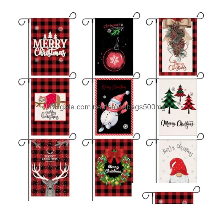 Banner Flags Customizable Merry Christmas Garden Flag Courtyard Cam Flags Various Festivals Holiday 346 Styles Welcome Yard Banner Lin Dhekl