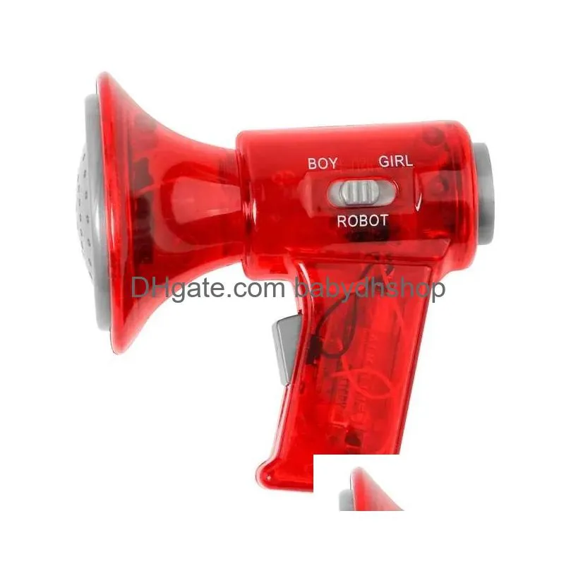 rattles mobiles comfortably held megaphone voice changer amplify your 3 different voices role cosplay toy easy to carry nove 231123