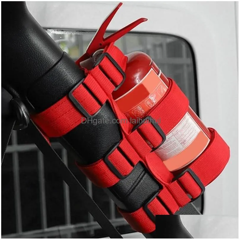 car organizer roll bar fire extinguisher holder accesses mount strap n0hf