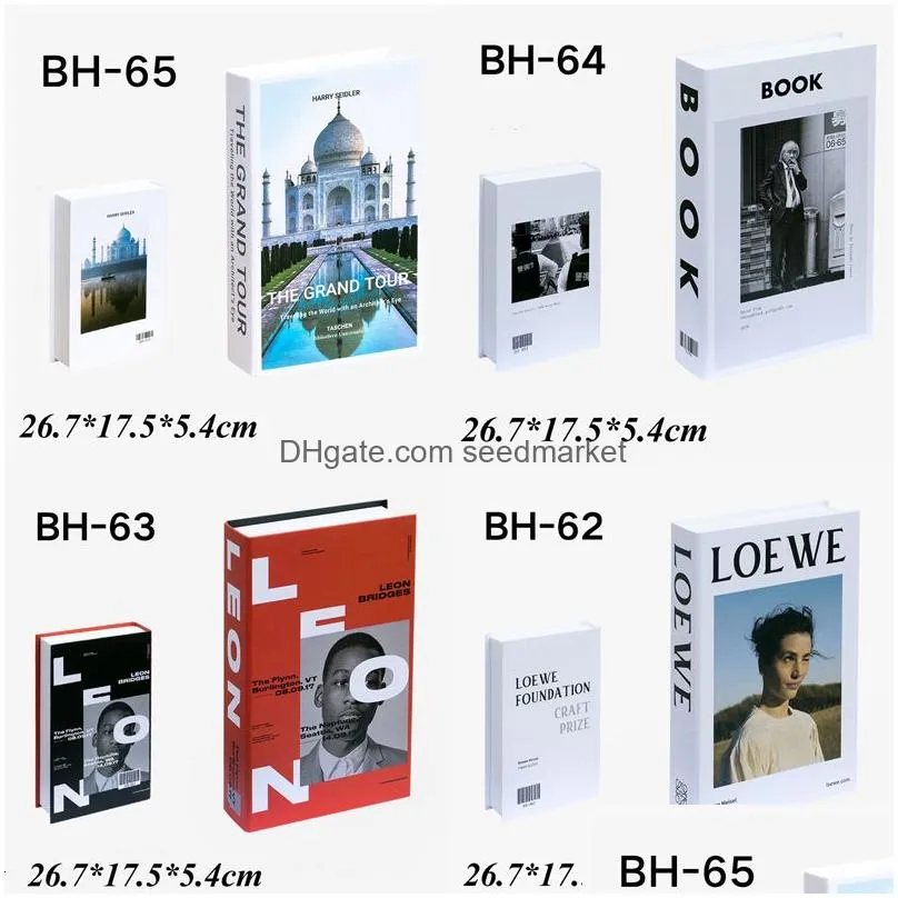 Decorative Objects & Figurines Decorative Objects Figurines 5 Modern English Simation Books Fashion Magazines Fake Props Creative Home Dh2Y1