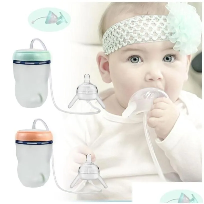 baby bottles baby feeding bottle long st hands- mtifunctional kids milk cup sile sippy no a 220414 drop delivery baby kids maternity