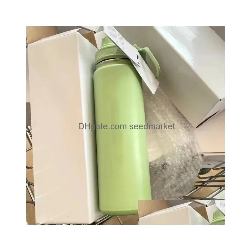 Tumblers 710Ml Insated Water Cup Sports Bottle Bottles Stainless Steel Pure Vacuum Portable Leakproof Outdoor 231221 Drop Delivery Hom Dhbap