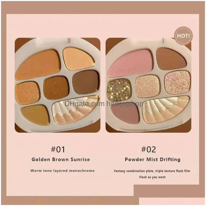 Eye Shadow 8 Colors All Matte Eyeshadow Palette Primer Waterproof Glitter Nude Eye Pigment Shimmer Shadow Powder 240123 Drop Delivery Dhal8