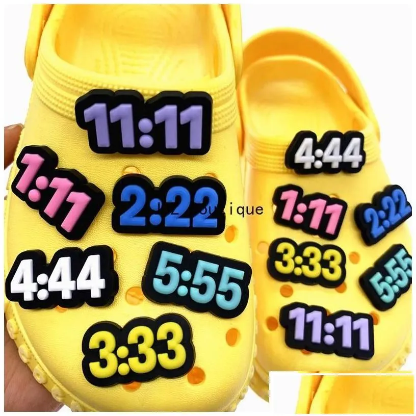 shoe parts accessories wholesale lucky numbers clog charms hispanic latino with buckle clog pins for teens girls boys adt drop del