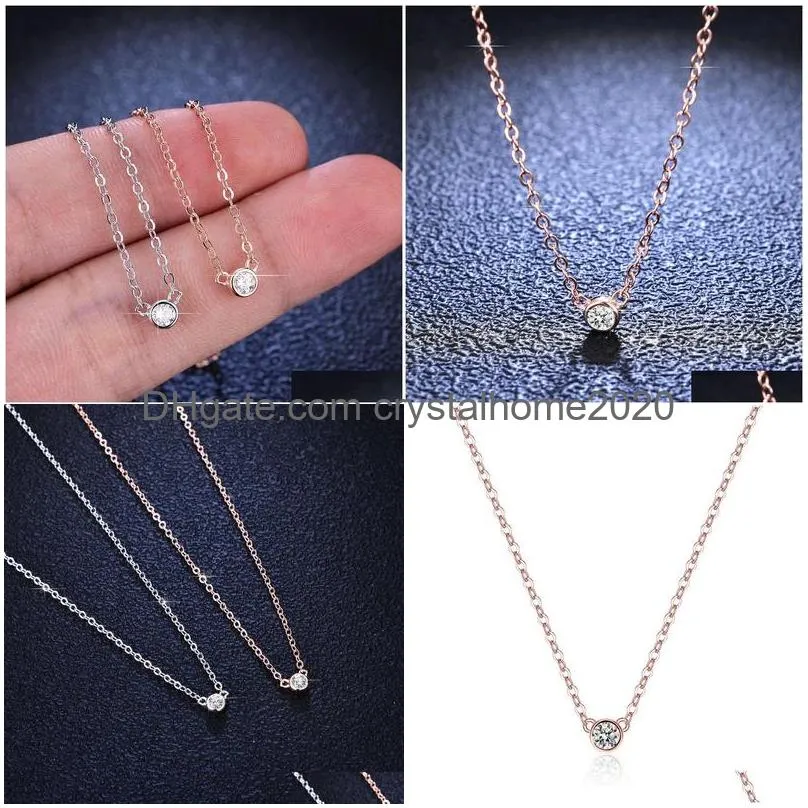 Anynecklace 925 Sier Bracelet Diamond Necklace Sangshi T Bubble Womens Live Drop Delivery Dhlkk