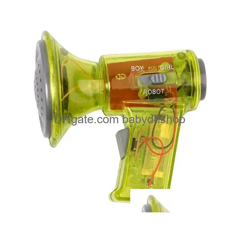 rattles mobiles comfortably held megaphone voice changer amplify your 3 different voices role cosplay toy easy to carry nove 231123